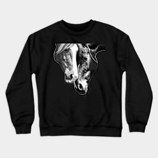 Two Beautiful Horses Crewneck Sweatshirt